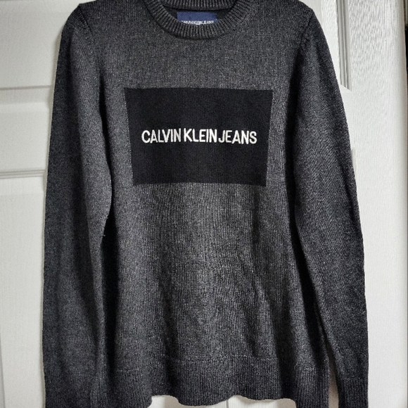 Calvin Klein Jeans Men's Grey Sweater - Picture 1 of 4